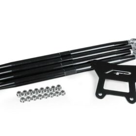 Agency Power Polaris Rzr Turbo S Rear Radius Rods - Black Powder Coat