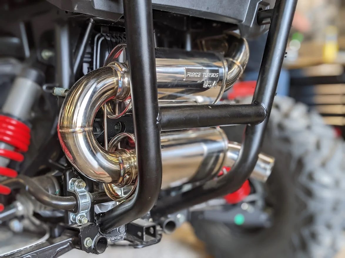 Force Turbos Polaris Rzr Trail Exhaust, Slip On Edition
