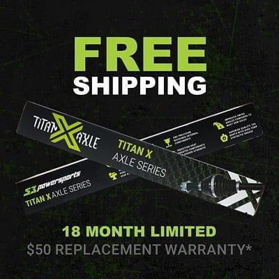 S3 Power Sports Can-am Maverick X3 Axles, Titan X Edition