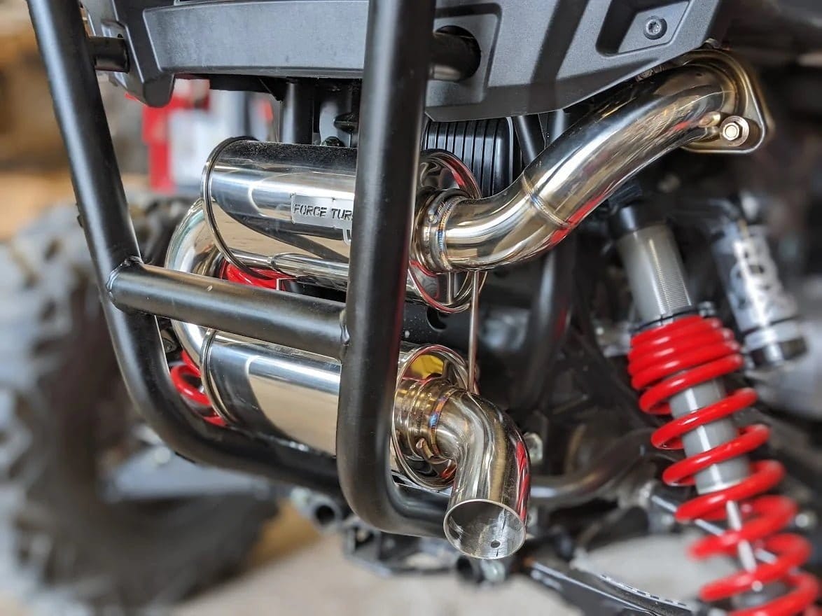 Force Turbos Polaris Rzr Trail Exhaust, Slip On Edition