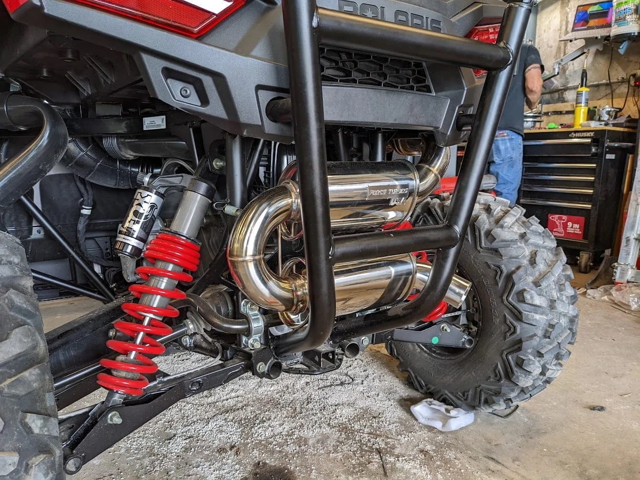 Force Turbos Polaris Rzr Trail Exhaust, Slip On Edition