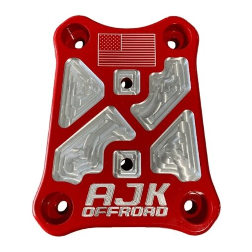 Ajk Offroad Polaris Rzr Pro R Radius Rod Plate, Turbo R Radius Rod Plate Plus Pull Hook