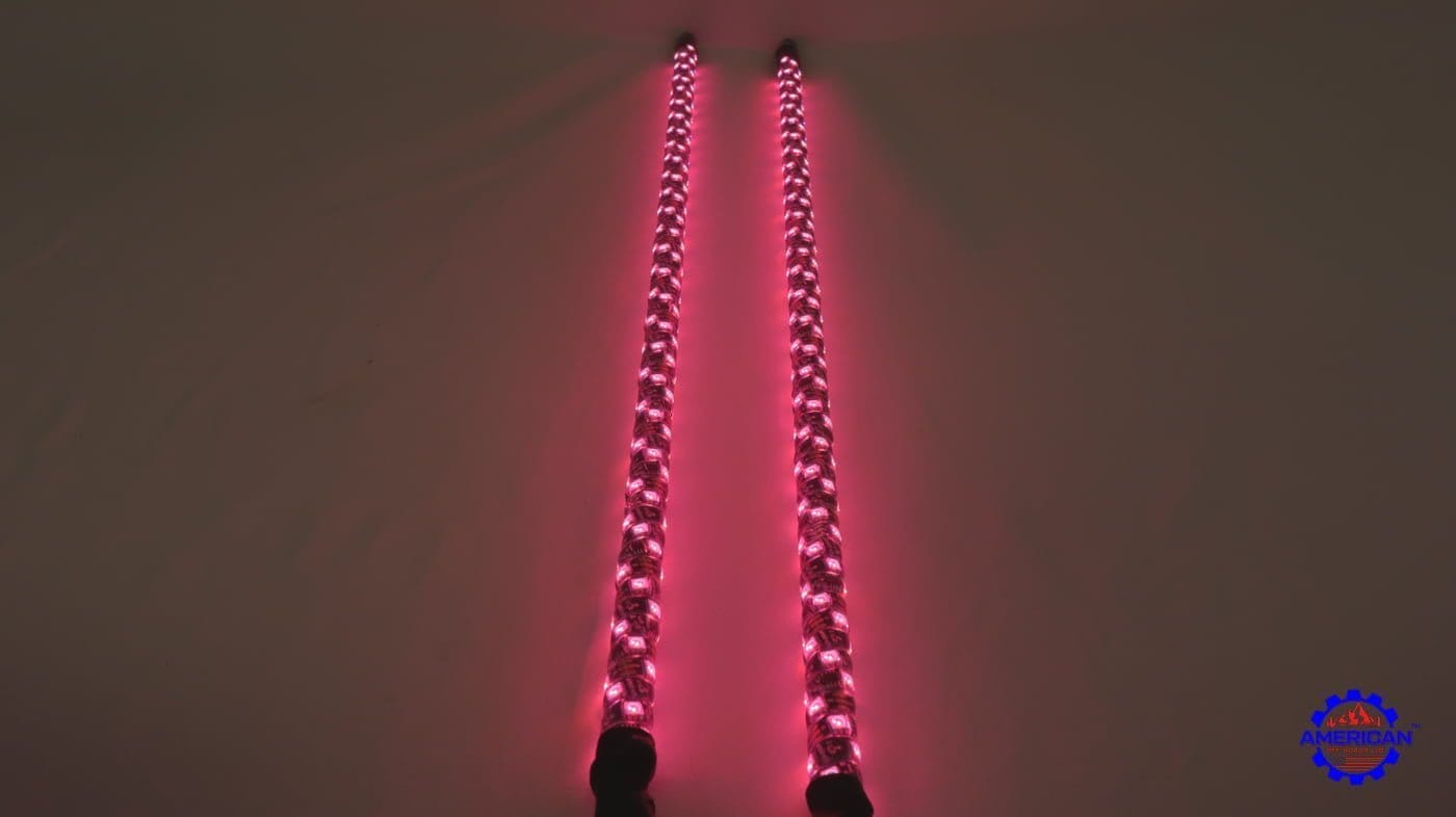 Spring Base Whips, Led Bluetooth Lights