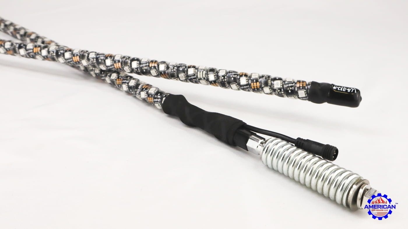 Spring Base Whips, Led Bluetooth Lights