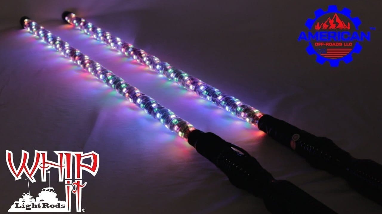 Whipit LED Light Whips Sample