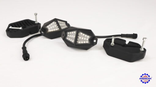 Whipit Utv/atv Rock Lights, 210 Degrees Of Coverage