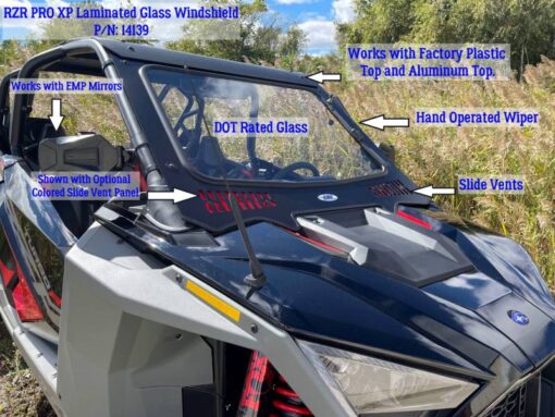 Polaris Rzr Pro Xp Glass Windshield, Turbo R Glass Windshield