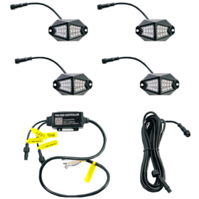 Utv/atv Rock Lights, 210 Degrees Of Coverage - 4 Pods