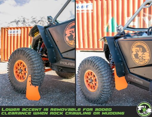 Rokblokz Polaris Rzr Pro R Mud Flap Fender Extensions