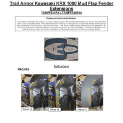Trail Armor Kawasaki Krx 4 1000 Mud Flaps, Fender Extensions