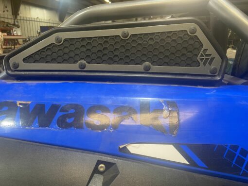 L And W  Fab Kawasaki Krx Intake Vents, Frogskin Protection