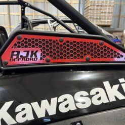 Ajk Offroad Kawasaki Krx Intake Vent Covers, Frog Skin Protection - Red