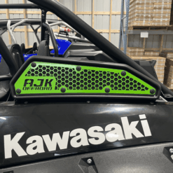 Ajk Offroad Kawasaki Krx Intake Vent Covers, Frog Skin Protection - Kawasaki Green - Oem Color