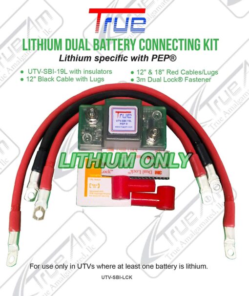 True Amalgamated Utv Lithium Dual Battery Wiring Kit, Smart Isolator