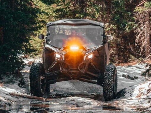 Heretic Studio Can-am Maverick X3 Shock Tower Light Bar, 10" Billet Led Kit