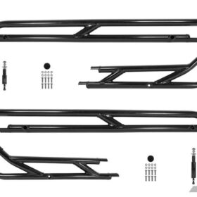 S3 Power Sports Polaris Rzr Turbo R 4 Nerf Bars, Tree Kickers