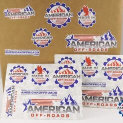 American Off-roads Sticker Sheet, Multiple Logo's