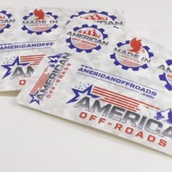 American Off-roads Sticker Sheet, Multiple Logo's