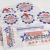 American Off-roads Sticker Sheet, Multiple Logo's