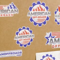 American Off-roads Sticker Sheet, Multiple Logo's
