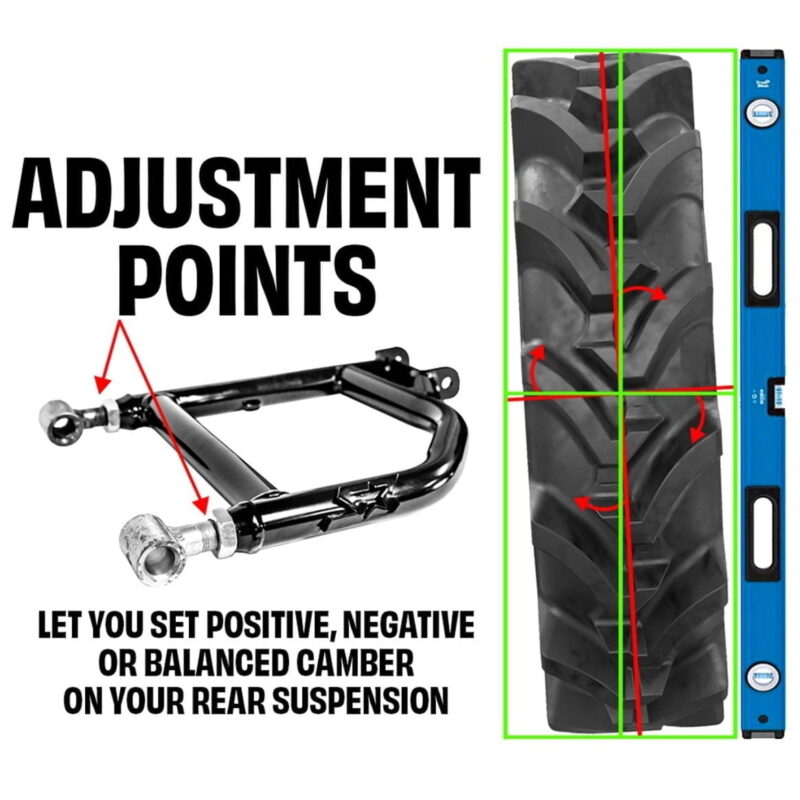 S Power Sports Adjustable Rear Upper Arms For Defender Models