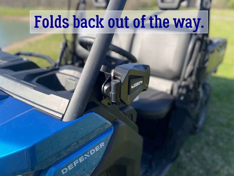 Can-am Defender Side Mirrors, Smack Back Design