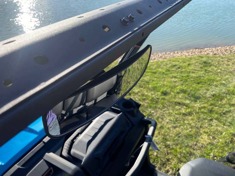 Adjustable Can Am Defender Rear View Mirror, Cage Mounted