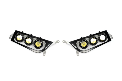 Heretic Studio Polaris General Headlights, Billet Led Upgrade