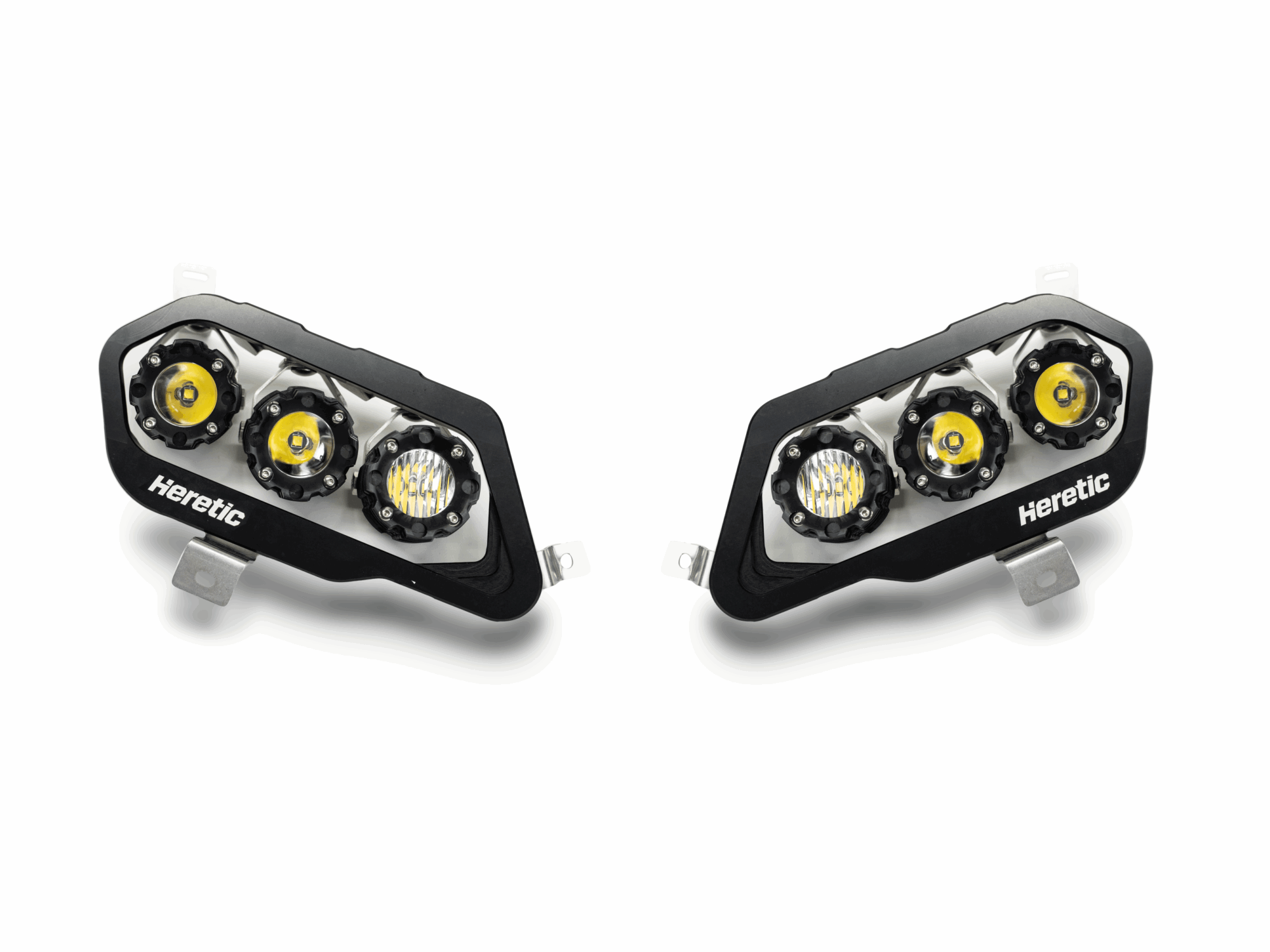 Heretic Studio Honda Talon Headlights, Billet Led Upgrade