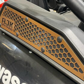 Ajk Offroad Kawasaki Krx Intake Vent Covers, Frog Skin Protection - Kawasaki Metalic Bronze - Oem Color