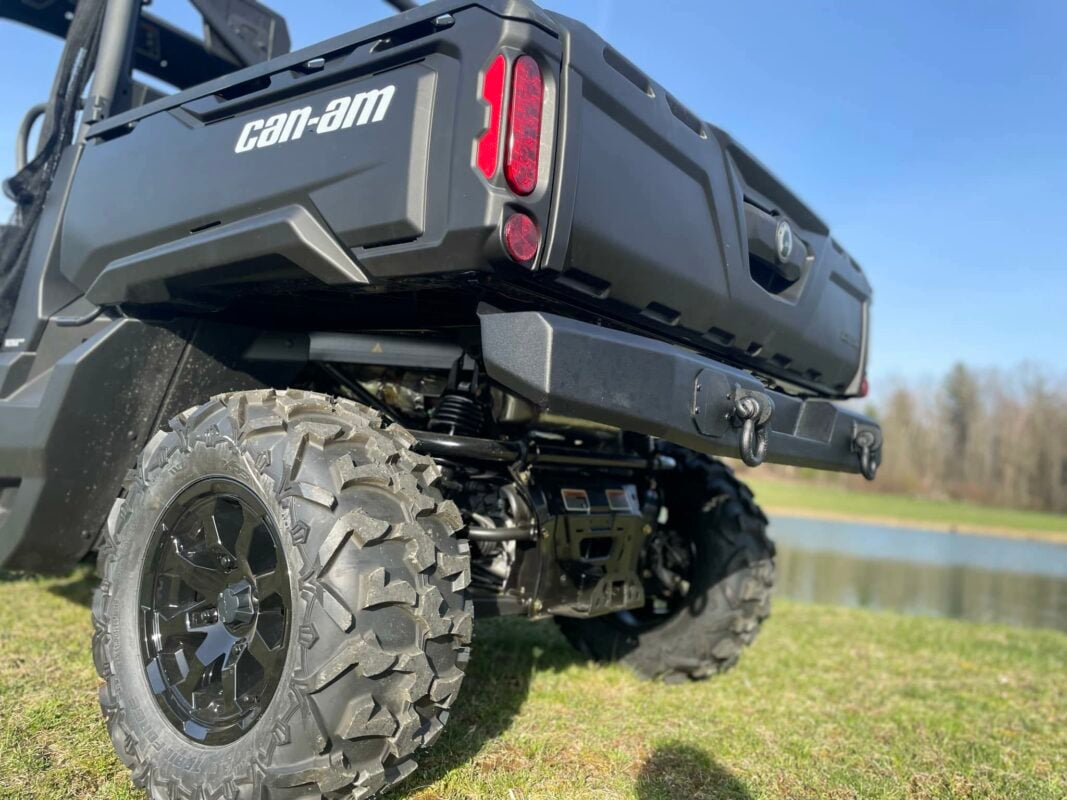 Full Protection Metal CanAm Defender Rear Bumper