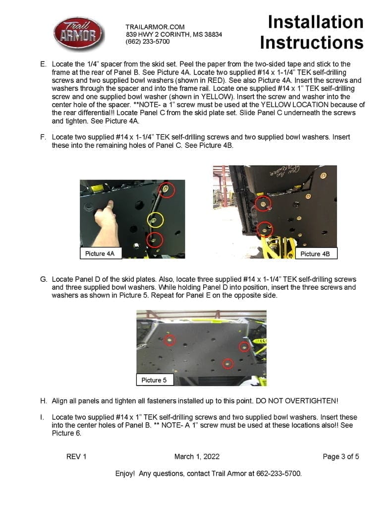 Trail Armor Can-am Defender 6x6 Skid Plate, Full Protection
