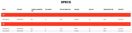 Maxxis Razr Xt Tires