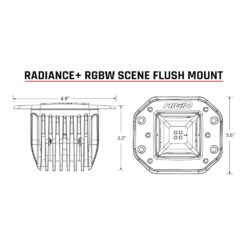 Rigid Radiance Flush Pod Lights, Backlit Led