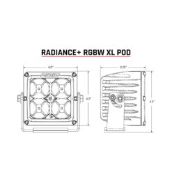 Rigid Radiance Xl Pod Lights, Backlit Led