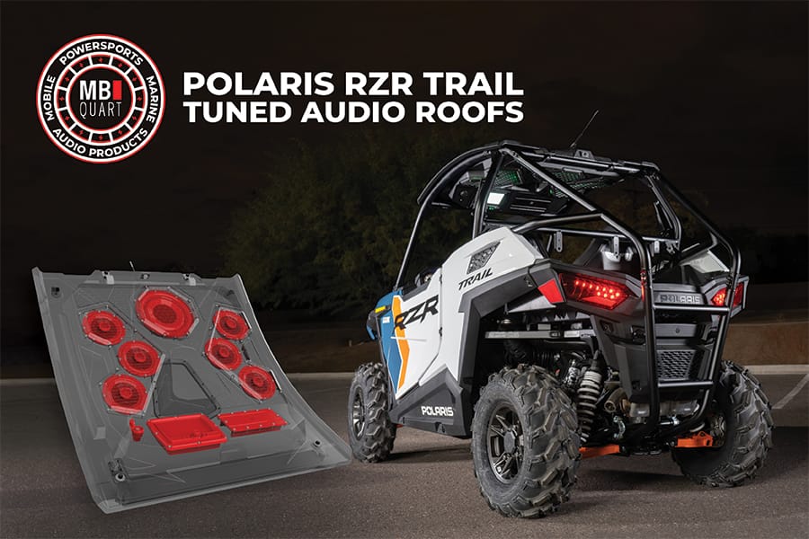 Mb Quart Polaris Rzr Audio Roof, Trail And Sport