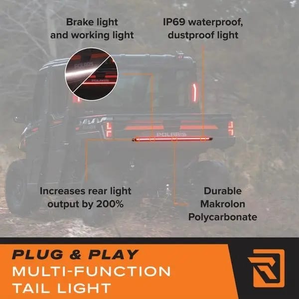Ravek Polaris Ranger Tailgate Light Bar, Multi-function