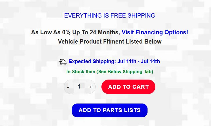 American Off-roads Shipping And Warranty Policy
