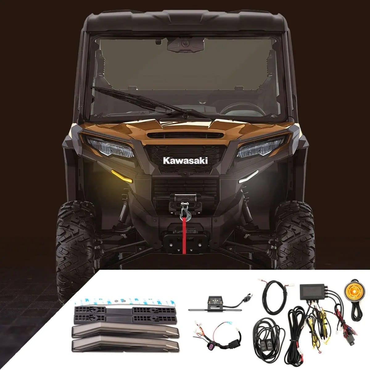 Ravek Kawasaki Ridge Turn Signal Kit, Street Legal