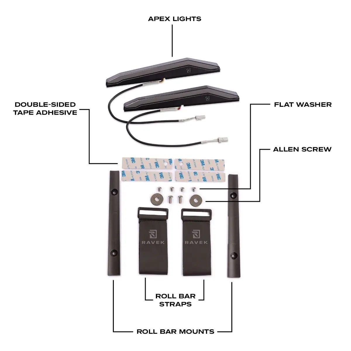 Ravek Kawasaki Ridge Turn Signal Kit, Street Legal