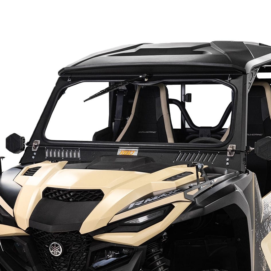 Razorback Yamaha Wolverine Rmax Folding Glass Windshield