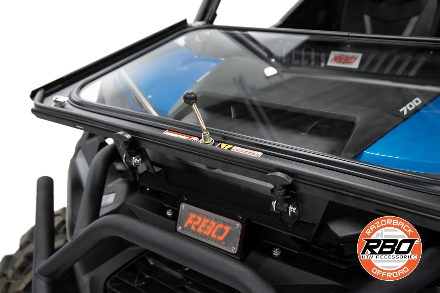 Razorback Can-am Commander Folding Glass Windshield