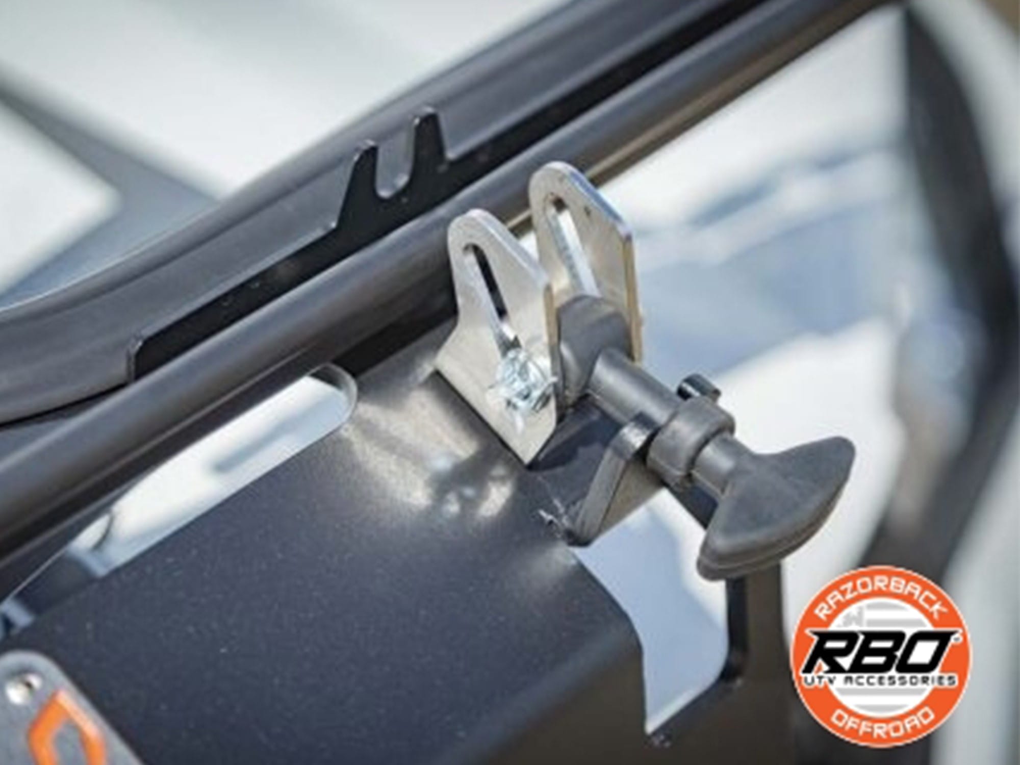 Razorback Polaris Ranger Folding Glass Windshield