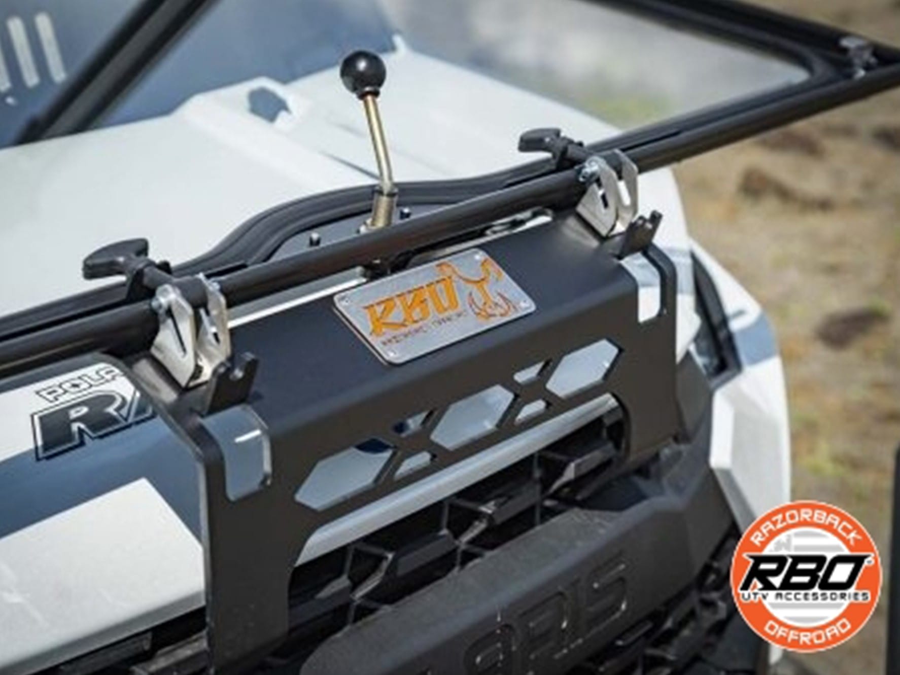 Razorback Polaris Ranger Folding Glass Windshield