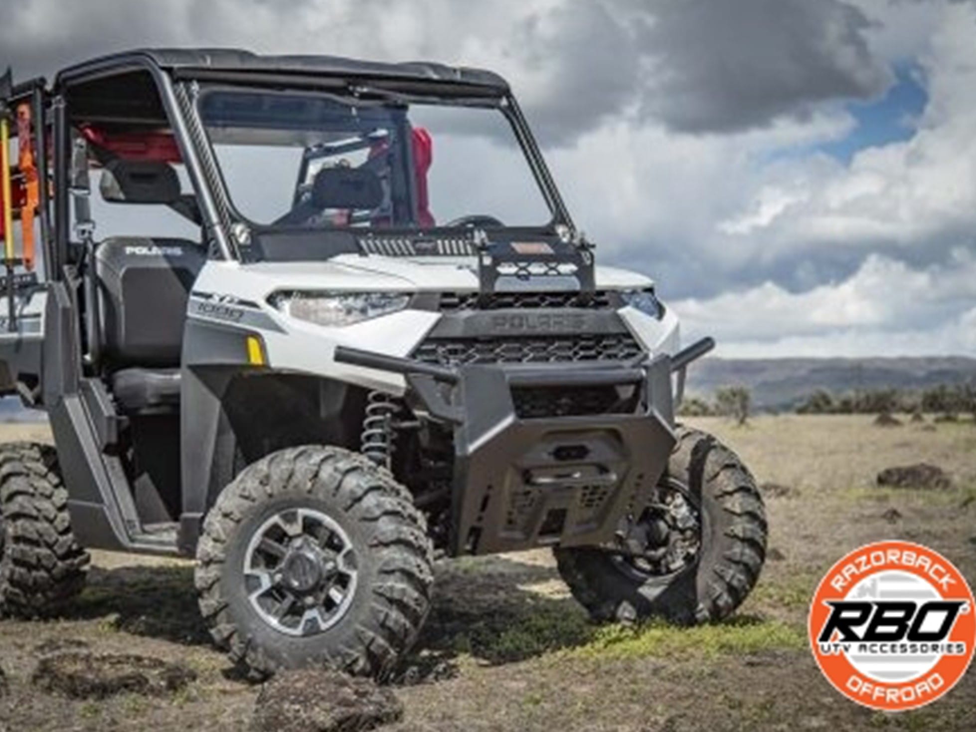 Razorback Polaris Ranger Folding Glass Windshield