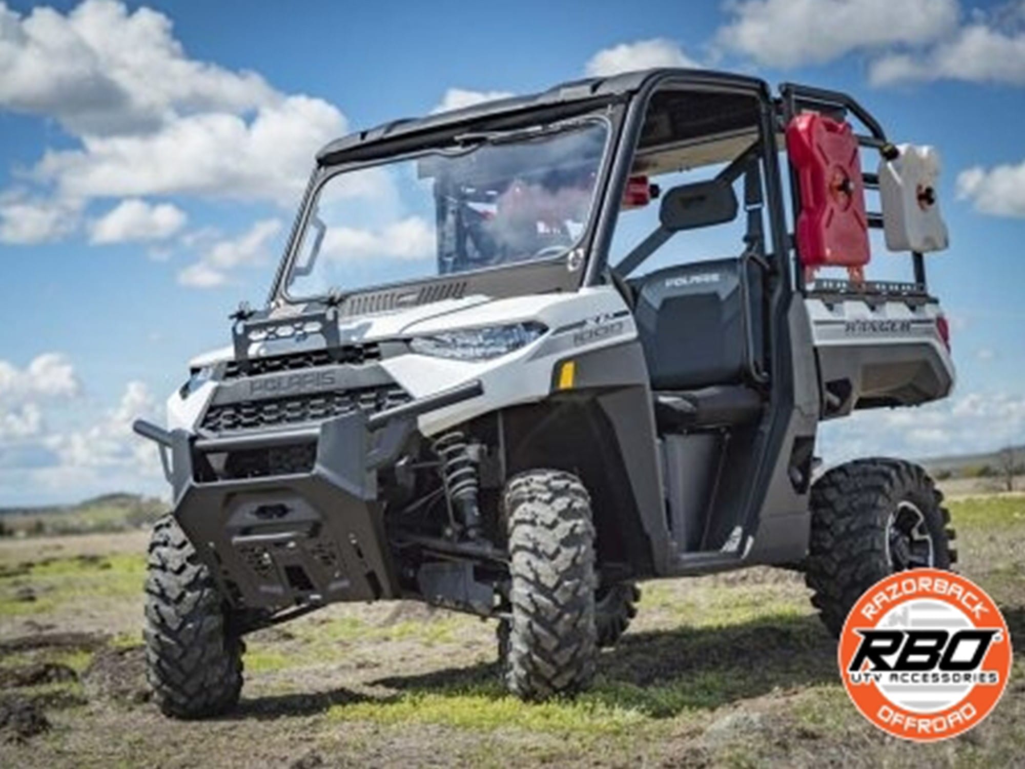 Razorback Polaris Ranger Folding Glass Windshield