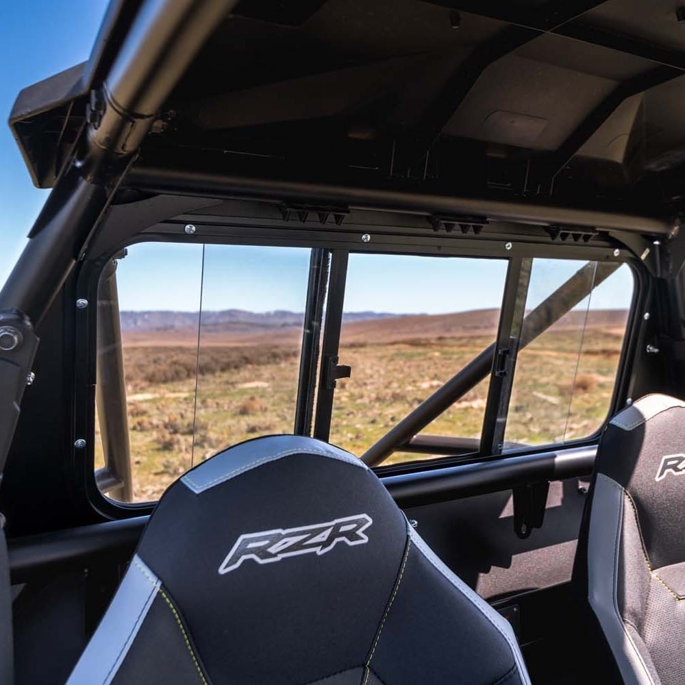 Razorback Polaris Rzr Rear Glass Window, Sliding