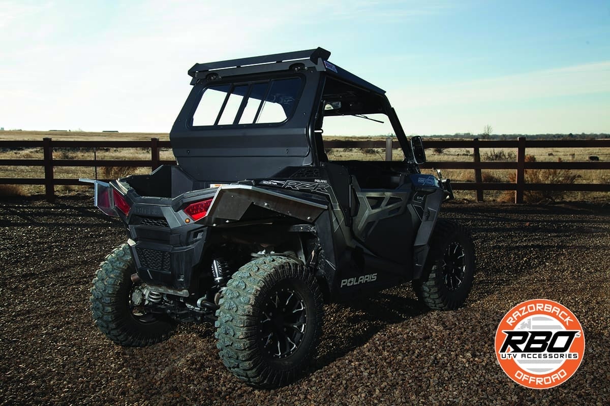 Razorback Polaris Rzr Rear Glass Window, Sliding