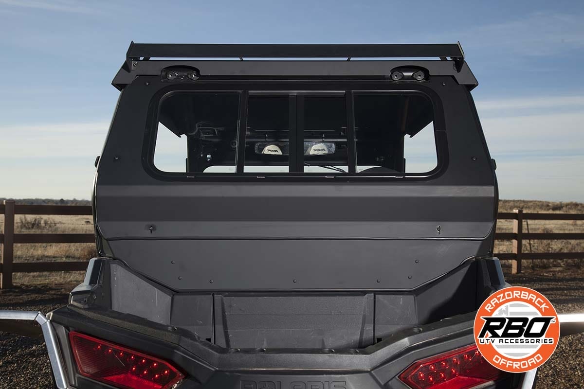 Razorback Polaris Rzr Rear Glass Window, Sliding