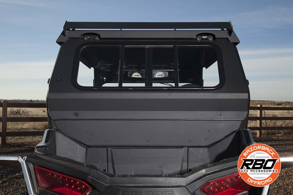 Razorback Polaris Rzr Rear Glass Window, Sliding
